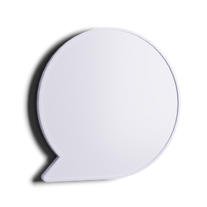 3D illustration of a speech bubble
